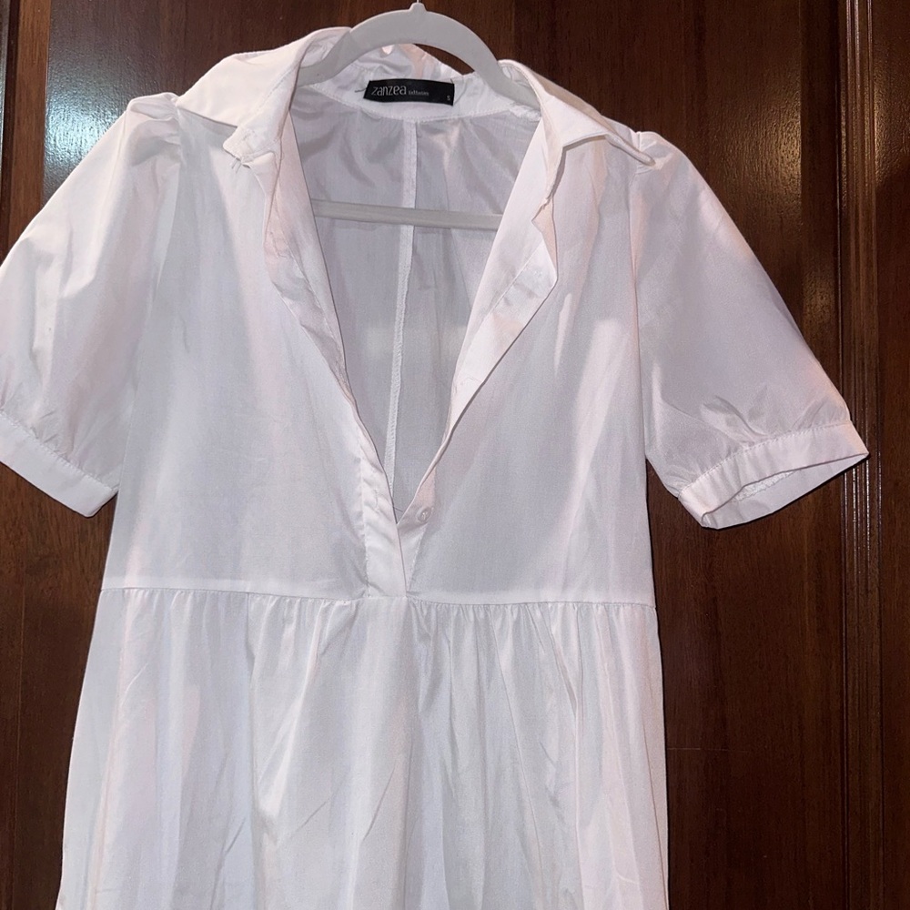 Brand new white Amazon shirt dress with belt